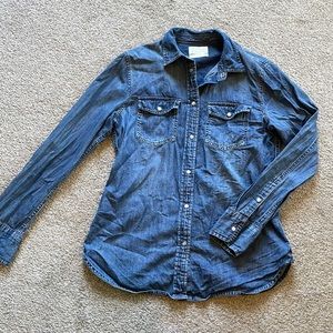 J. Crew Slim Fit Denim Chambray Shirt